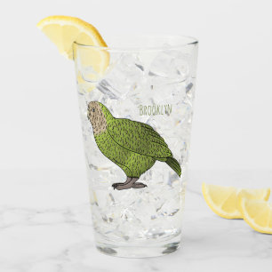 Copo De Pint Ilustração de desenho animado de pássaro Kakapo