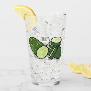 Copo De Pint Ilustração de desenho animado de pepino