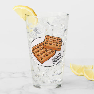 Copo De Pint Ilustração de desenho animado Waffle
