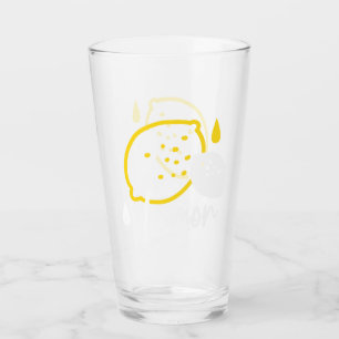 Copo De Pint Ilustração de Limão de abstrato - Citrinos frescos