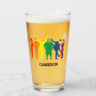 Copo De Pint Ilustração de Orgulho gay Parade Personalizada