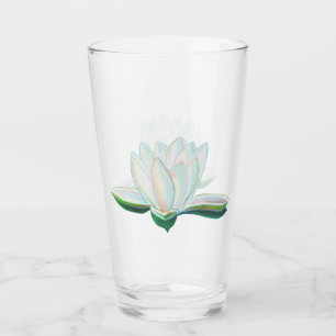Copo De Pint Ilustração do Lotus Branco