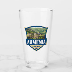 Copo De Pint Ilustração Retro Badge da Armênia