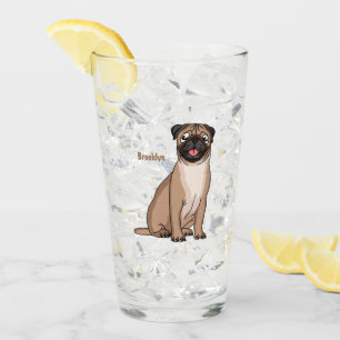Copo De Pint Imagem de desenho animado de cachorro feliz e engr
