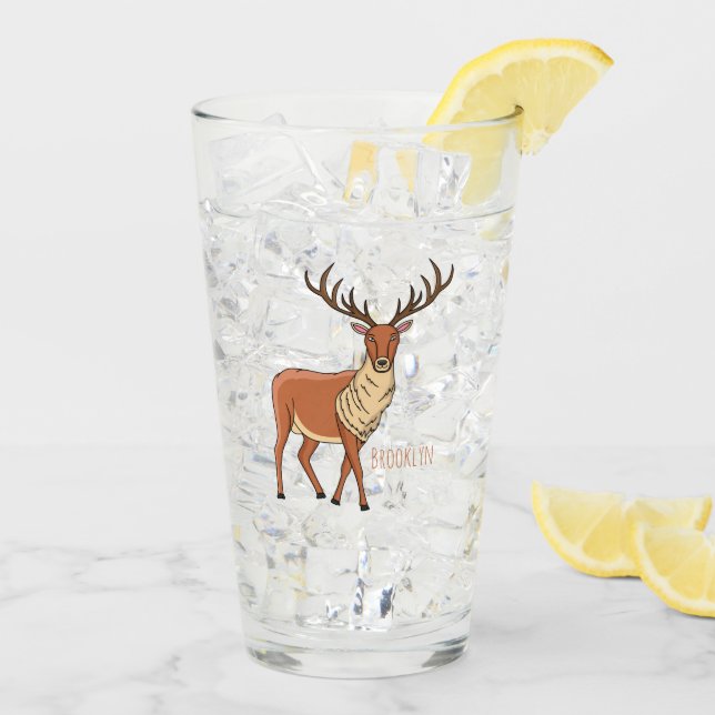 Copo De Pint Imagem de desenho de Reindeer (Gelo traseiro)