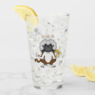 Copo De Pint Imagem do desenho do macaco Cotton Top Tamarin