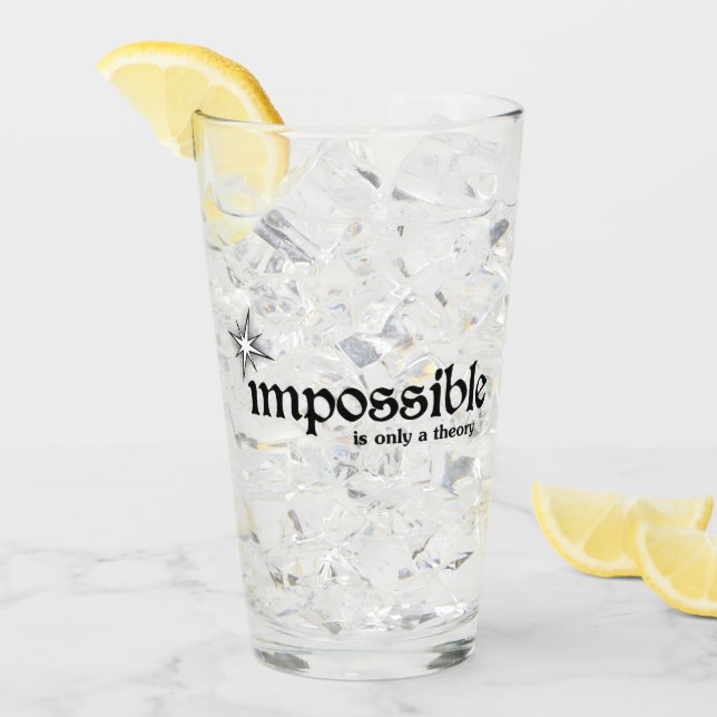 Copo De Pint Impossível é Apenas uma Teoria Inspiração (Gelo frontal)