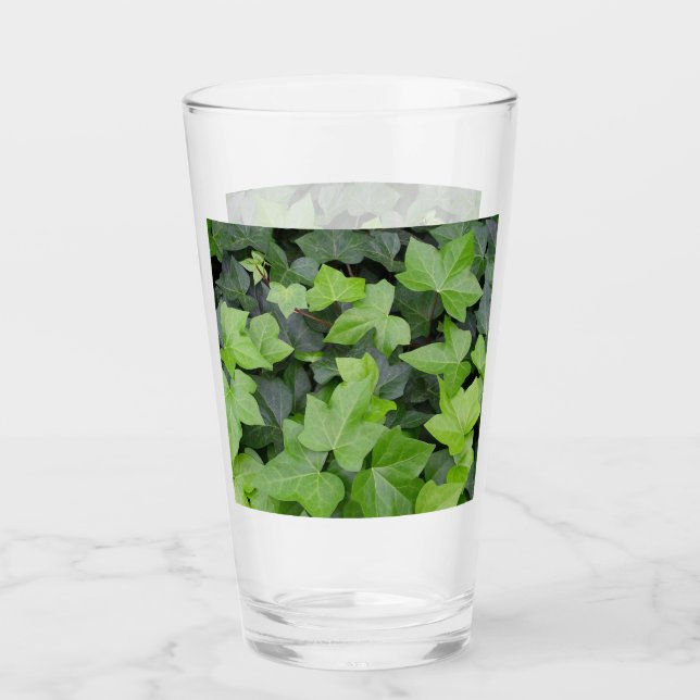 Copo De Pint Impressão de Botânica de Ivy Verde (Frente)