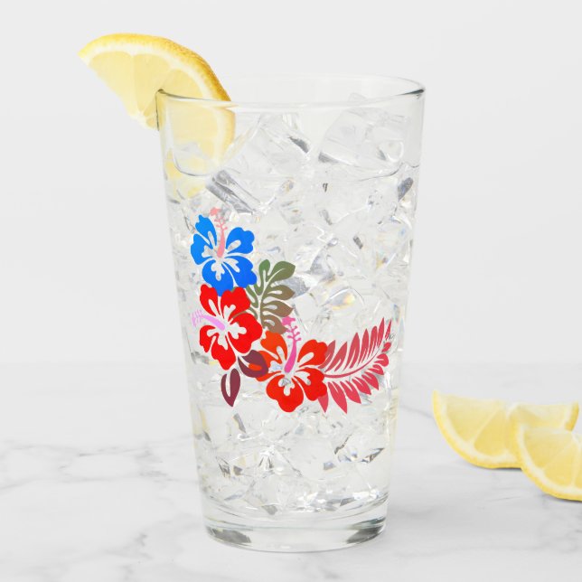 Copo De Pint Impressão havaiano (Gelo frontal)