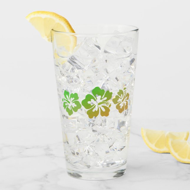 Copo De Pint Impressão havaiano (Gelo frontal)