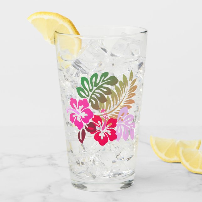 Copo De Pint Impressão havaiano (Gelo frontal)