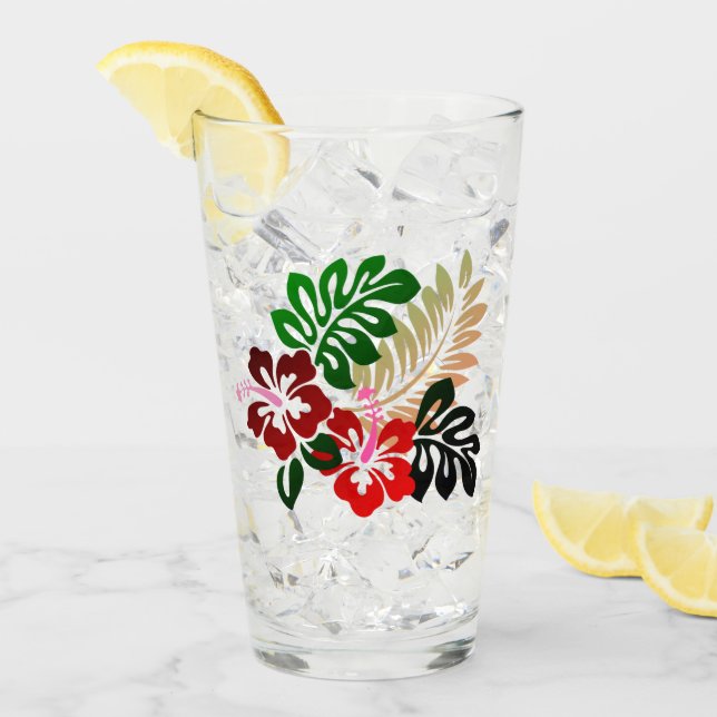 Copo De Pint Impressão havaiano (Gelo frontal)