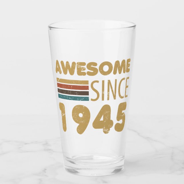 Copo De Pint Incrível desde o aniversário de 80 de 1945 (Frente)