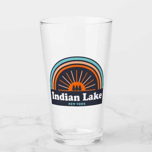 Copo De Pint Indian Lake New York Rainbow (Frente)