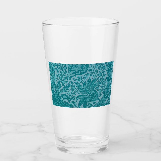 Copo De Pint Indian Pattern (por William Morris) Glass (Frente)