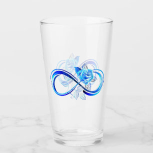 Copo De Pint Infinito brilhante com rosa azul