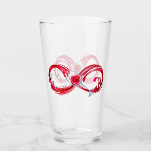 Copo De Pint Infinito com Vinho Tinto