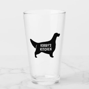 Copo De Pint Inglês Setter Silhouette Personalised Dog Breed