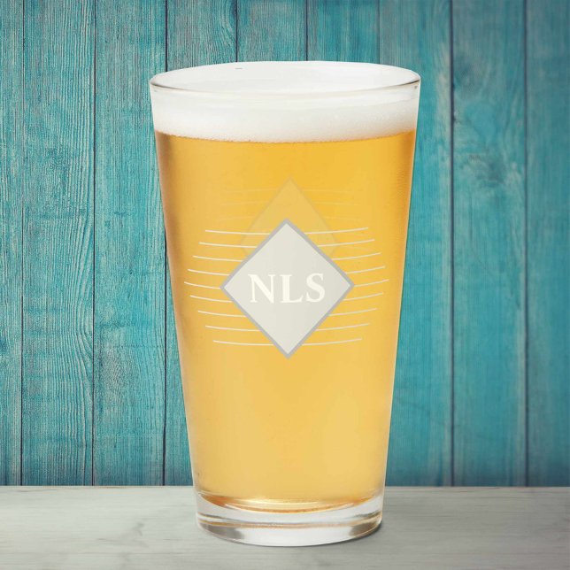 Copo De Pint Iniciais de Monograma em um (Criador carregado)