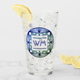 Copo De Pint Iniciais Personalizadas Deco de Arte Chic Elegante