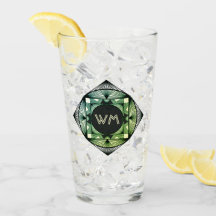 Iniciais Personalizadas Deco de Arte Chic Elegante