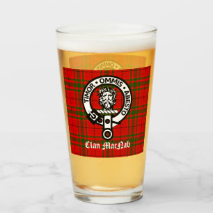 Copo De Pint Insígnia do Clan MacNab e Tartan  