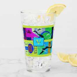Copo De Pint Inspiração Abstrato de Moda Amarela do Matisse