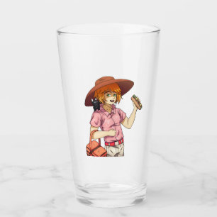 Copo De Pint Ir a um piquenique com um gato