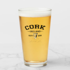 Copo De Pint Irish County Cork Ireland Texto Personalizado