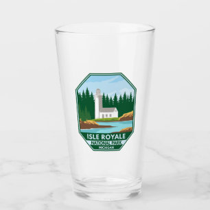 Copo De Pint Isle Royale National Park Farol Retro Emblem