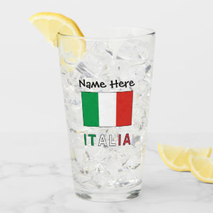 Copo De Pint Italia e Bandiera Italiana Personalizada