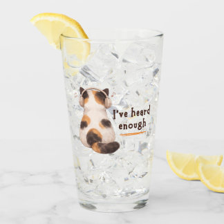 Copo De Pint "I've heard enough" Cat Wearing Headphone