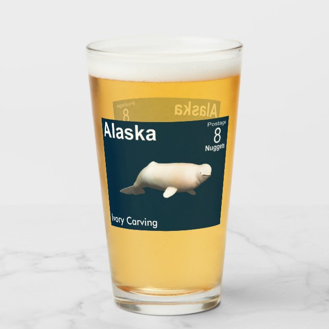 Copo De Pint Ivory Beluga - Pocena do Alasca (Frente (Preenchido))