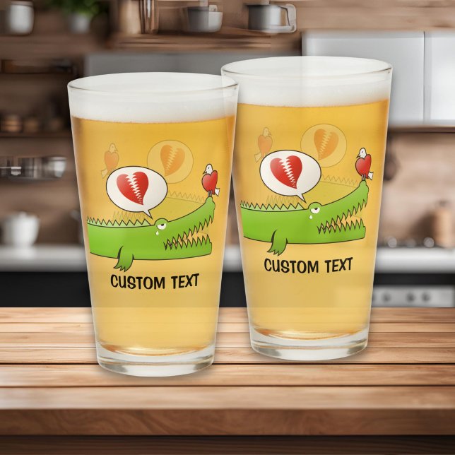 Copo De Pint Jacaré Apaixonado (Criador carregado)