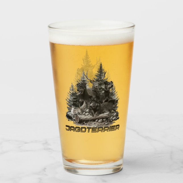 Copo De Pint Jagdterrier (Frente (Preenchido))