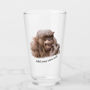 Copo De Pint Jambo The Hairless Chimp (mude para seu próprio t