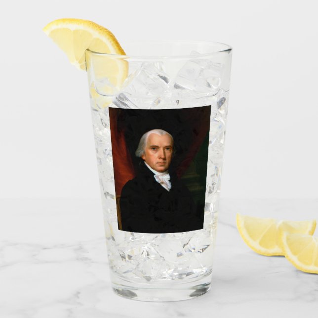 Copo De Pint James Madison o 4º Presidente: América Colonial (Gelo frontal)