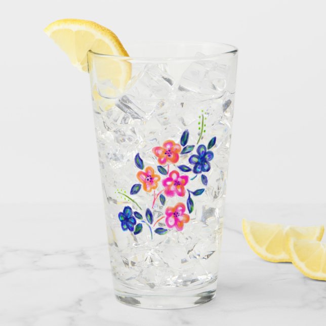 Copo De Pint Jardim Flor (Gelo frontal)