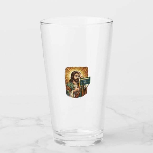 Copo De Pint Jesus chorando Erro de sintaxe Codificação Program (Frente)