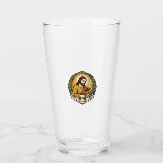 Copo De Pint Jesus Derrotado Fumando Torradas Queimadas Cozinha (Frente)