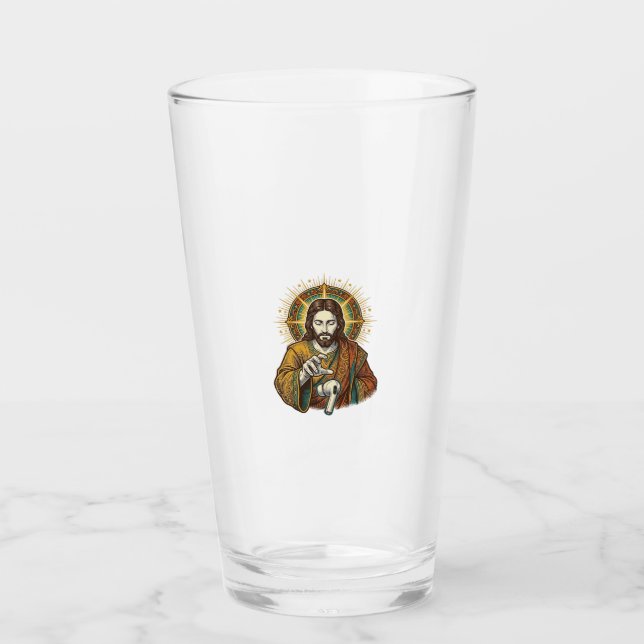 Copo De Pint Jesus Derrubou Fone de Ouvido Sem Fio Debaixo da M (Frente)