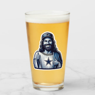 Copo De Pint Jesus é um bebendo de fã Dallas