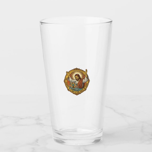 Copo De Pint Jesus Flexões de Bíceps Irritado no Rack de Agacha (Frente)