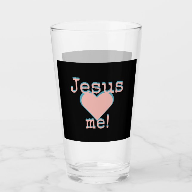 Copo De Pint Jesus loves ♥ me! (Frente)