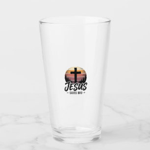Copo De Pint Jesus Salva Camisa Bros Vintage Cruz Cristã Desi