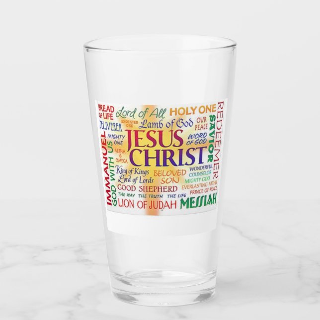 Copo De Pint JESUS - Seus muitos nomes (Frente)