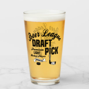 Copo De Pint Jogador claro superior do draft pick do hóquei da