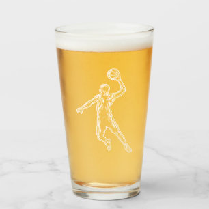 Copo De Pint Jogador de basquete Slam Dunk Light Design