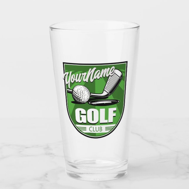 Copo De Pint Jogador de Golfe Personalizado (Frente)