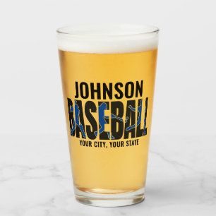 Copo De Pint Jogador de Jogo de NOMES ADD da Equipe de Baseball